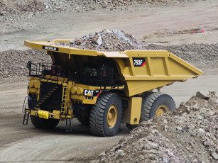 Картинка caterpillar+793f техника строительная+техника грузовик авто