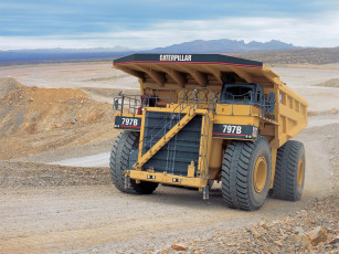 Картинка caterpillar+797b+2002-09 техника строительная+техника грузовик авто