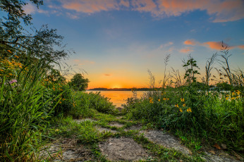 Картинка природа восходы закаты простор