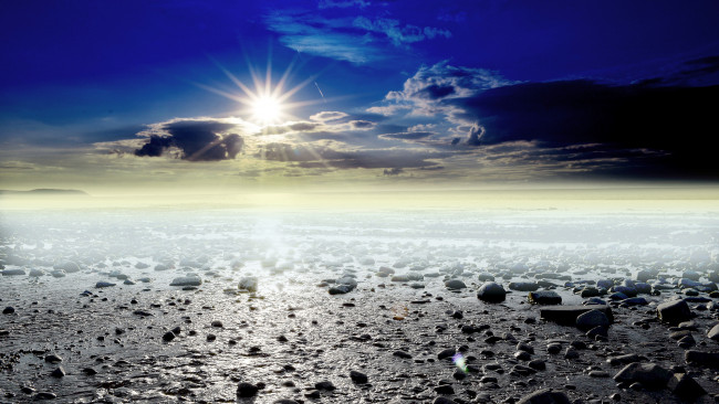 Обои картинки фото природа, восходы, закаты, простор