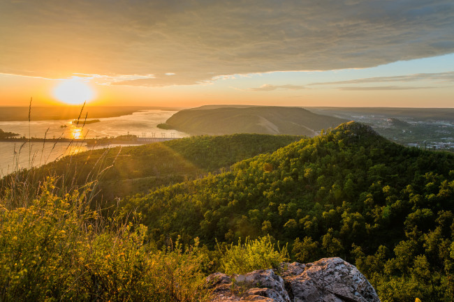 Обои картинки фото природа, восходы, закаты, простор