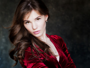 Картинка девушки -unsort+ лица +портреты блузка лицо шатенка