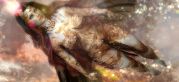 Картинка 3д+графика фантазия+ fantasy взгляд фон девушка