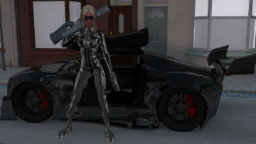 Картинка 3д+графика фантазия+ fantasy девушка фон взгляд