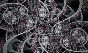 Картинка 3д+графика фракталы+ fractal узор фон цвет