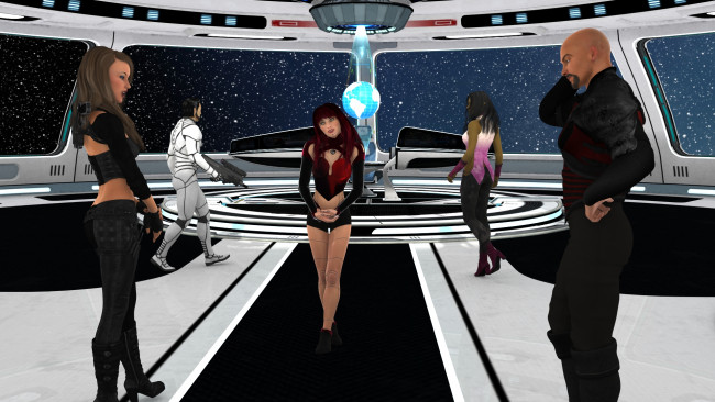 Обои картинки фото 3д графика, фантазия , fantasy, фон, взгляд, девушки