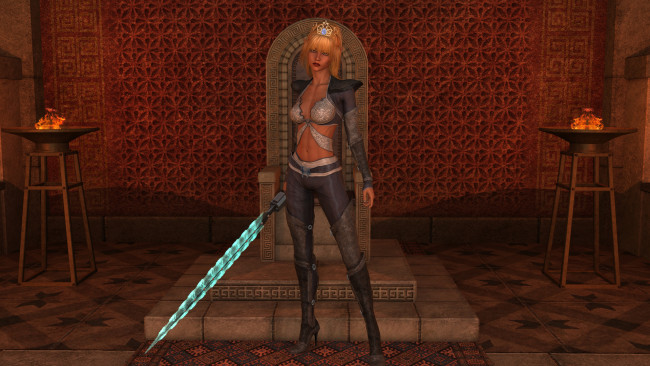 Обои картинки фото 3д графика, фантазия , fantasy, фон, взгляд, девушка