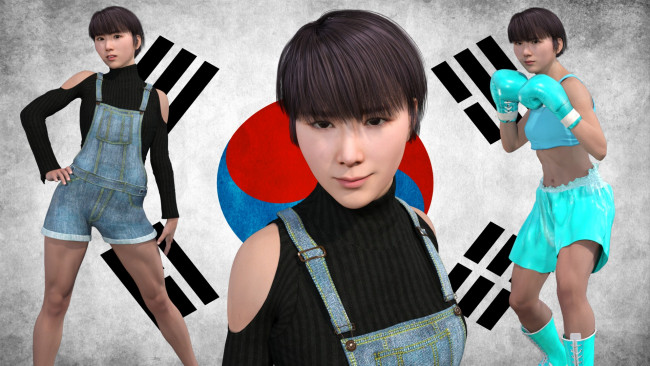 Обои картинки фото 3д графика, спорт , sport, девушка, взгляд, фон