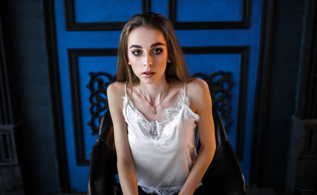 Обои картинки фото девушки, -unsort , брюнетки, темноволосые, майка, шатенка, sigma, a