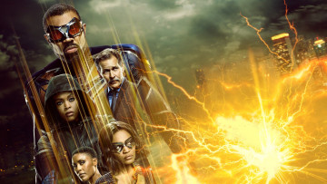 обоя black lightning , сериал 2017 – , кино фильмы, сериал, черная, молния, сша, фантастика, боевик, драма, cress, williams