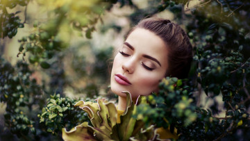 Картинка девушки -+лица +портреты закрытые глаза anna luzia