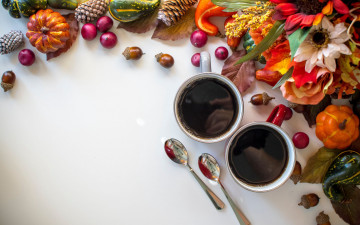 Картинка еда кофе +кофейные+зёрна композиция осенняя