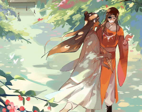 Обои картинки фото аниме, tian guan ci fu, благословение, небожителей, tian, guan, ci, fu, мосян, тунсю