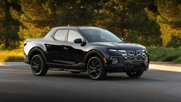 Картинка hyundai+santa+cruz+night+2022 автомобили hyundai santa cruz night черный пикап санта круз