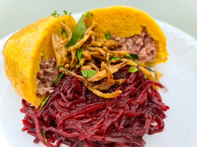 Обои картинки фото еда, вторые блюда, фаршированная, тыква, свекла