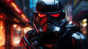 Картинка 3д+графика _science+fiction нейросети графика нейроарт ai art нейронные сети рисунки нейро искусство имперский штурмовик звездные войны star wars stormtrooper