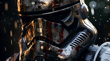 Картинка 3д+графика _science+fiction нейросети графика нейроарт ai art нейронные сети рисунки нейро искусство имперский штурмовик звездные войны star wars stormtrooper