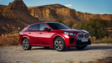 Картинка bmw+ix2+xdrive30+2023 автомобили bmw ix2 xdrive30 красный бмв природа