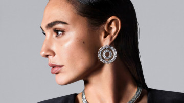 обоя девушки, gal gadot, актриса, лицо, серьги