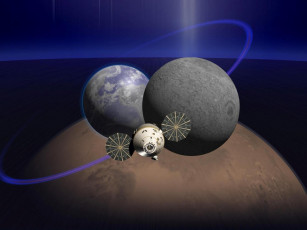 Картинка космос космические корабли станции