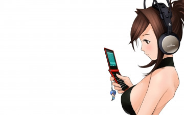 Картинка аниме headphones instrumental