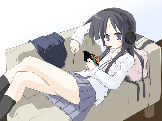 Обои картинки фото аниме, headphones, instrumental