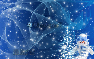 Картинка компьютеры windows vienna елка снеговик