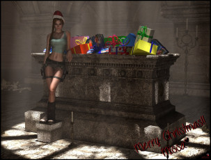 Картинка 3д графика people люди подарки девушка