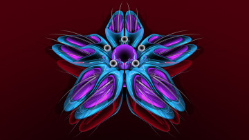 Картинка 3д графика fractal фракталы узор цвет