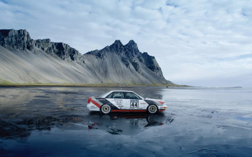 Картинка audi quattro автомобили берег горы