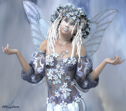 Обои картинки фото 3д, графика, angel, ангел, fifty, shades, of, winter, 1