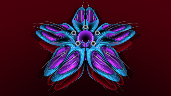 Обои картинки фото 3д, графика, fractal, фракталы, узор, цвет