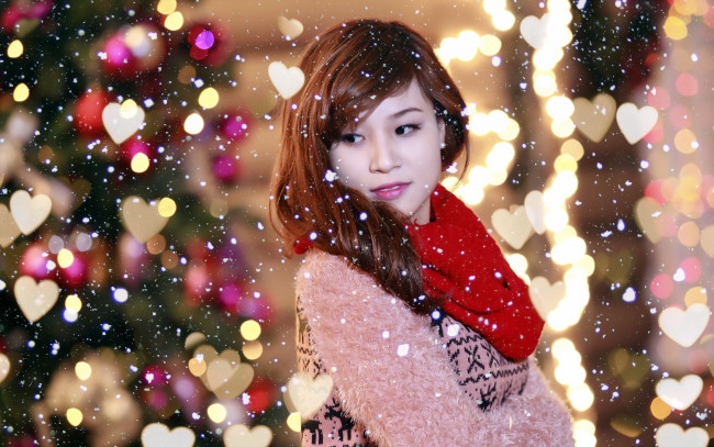 Обои картинки фото -Unsort Азиатки, девушки, unsort, азиатки, блики