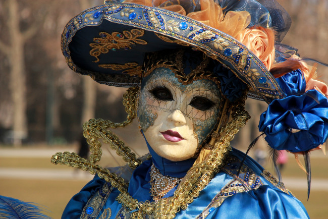 Обои картинки фото разное, маски, карнавальные, костюмы, венеция, карнавал