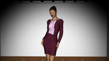 Картинка 3д+графика people+ люди взгляд девушка