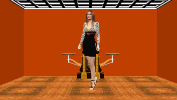 Картинка 3д+графика people+ люди взгляд девушка