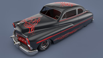 Картинка автомобили 3д 1950 mercury coupe