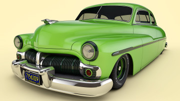 Картинка автомобили 3д 1950 mercury coupe