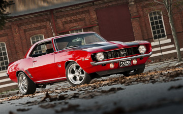 Картинка автомобили camaro red