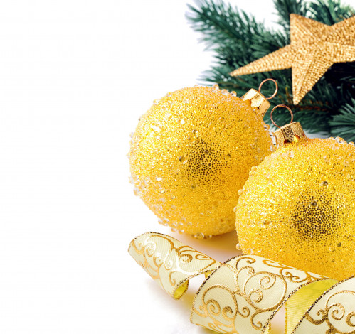 Обои картинки фото праздничные, шарики, золотистый