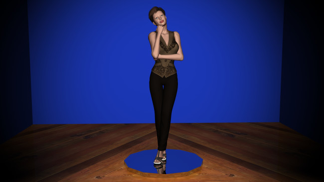 Обои картинки фото 3д графика, people , люди, взгляд, девушка