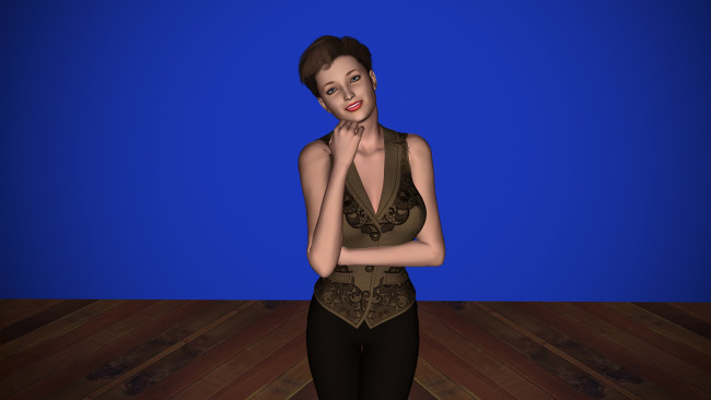 Обои картинки фото 3д графика, people , люди, взгляд, девушка