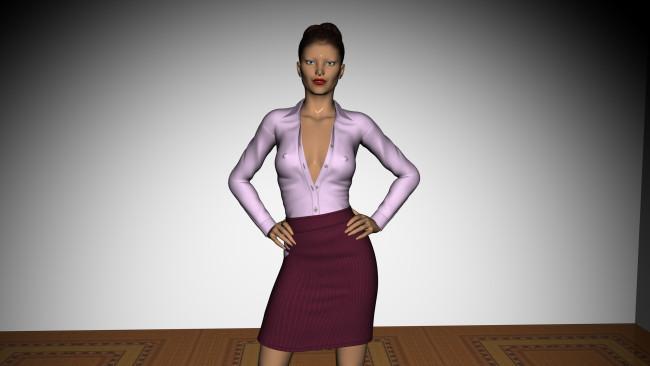 Обои картинки фото 3д графика, people , люди, взгляд, девушка