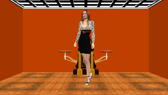 Обои картинки фото 3д графика, people , люди, взгляд, девушка