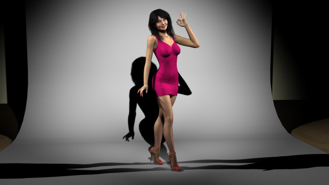 Обои картинки фото 3д графика, people , люди, взгляд, девушка