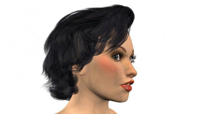 Обои картинки фото 3д графика, portraits , портрет, взгляд, девушка