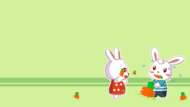 Обои картинки фото векторная графика, кролики