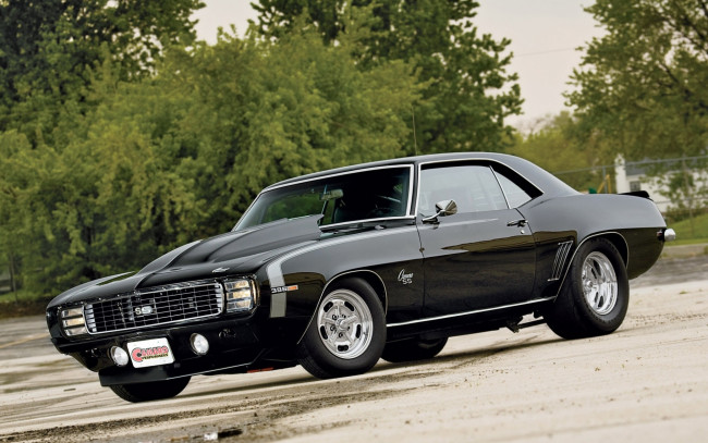Обои картинки фото автомобили, camaro, black
