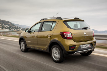 обоя автомобили, renault, sandero, stepway, ru-spec, 2014г