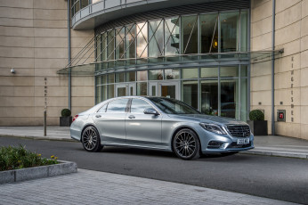 Картинка автомобили mercedes-benz s 500 серый uk-spec package sports amg hybrid plug-in w222 2014 г